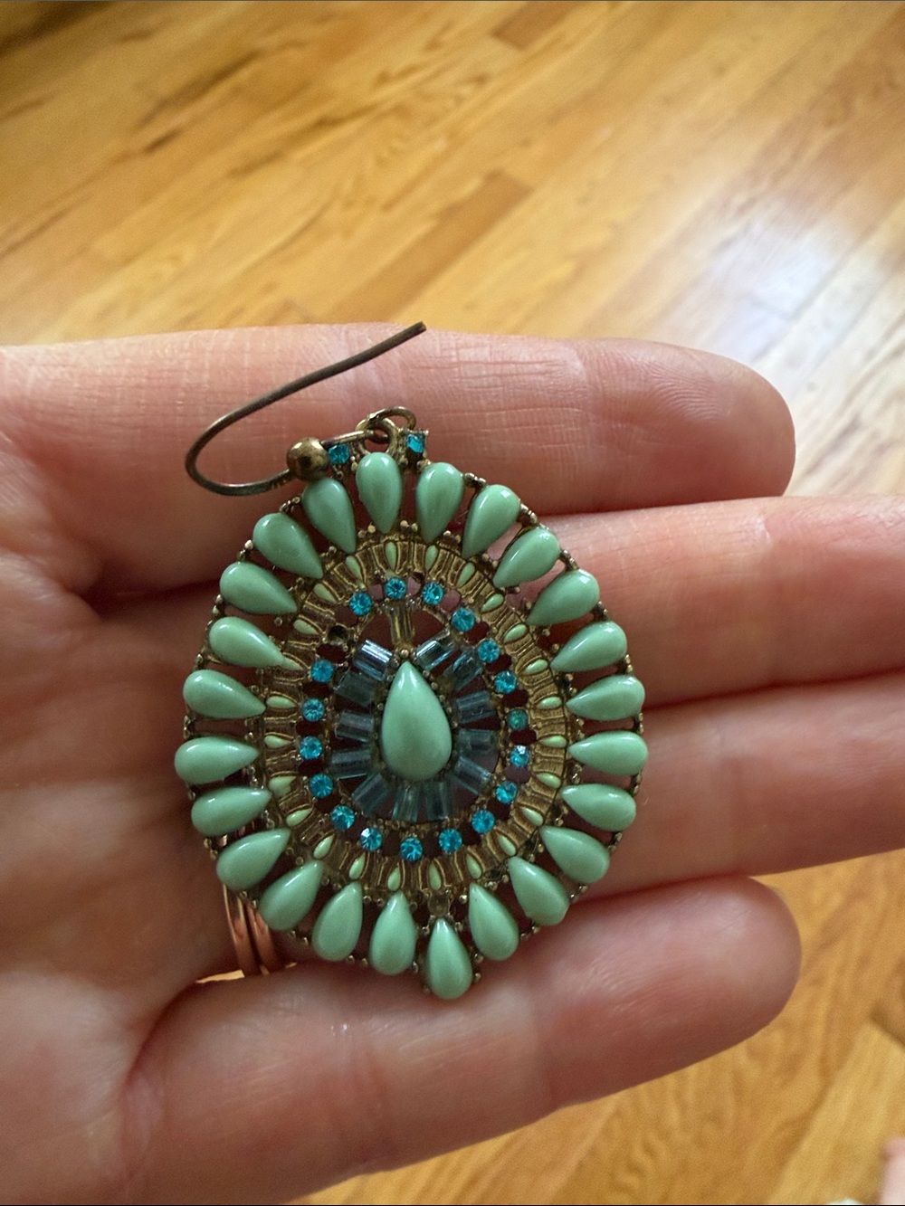 Beautiful blue earrings.